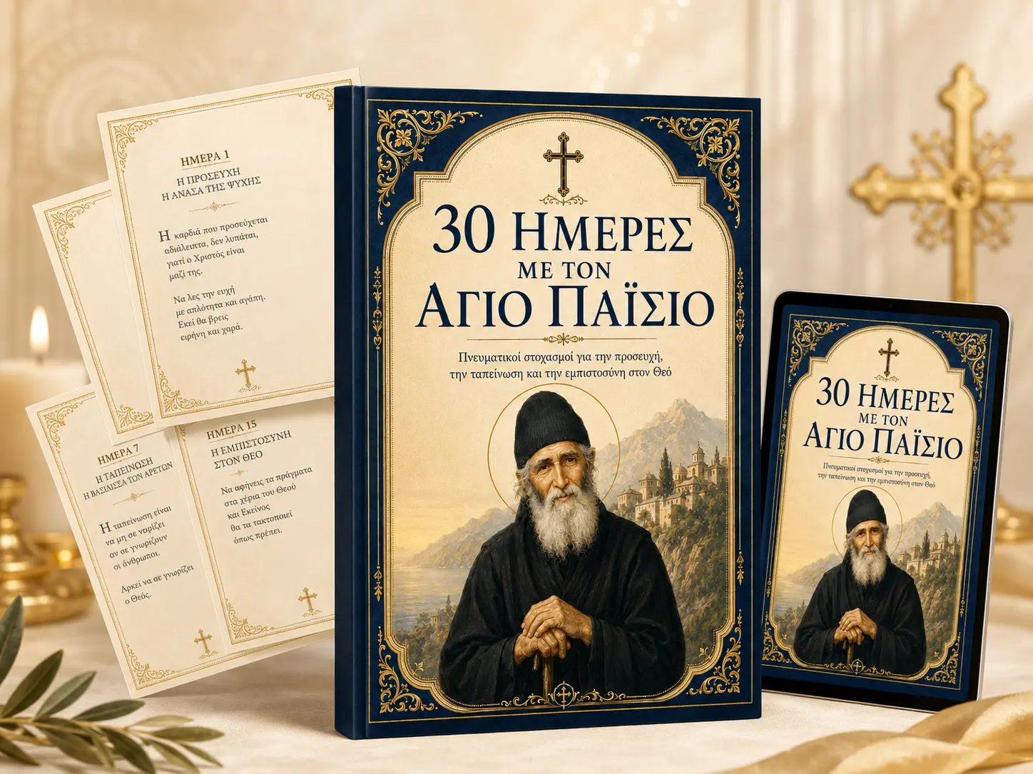Εξώφυλλο του οδηγού 30 Ημέρες με τον Άγιο Παΐσιο